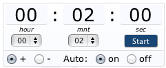 Shows the timer interface that I am building for my department's site.